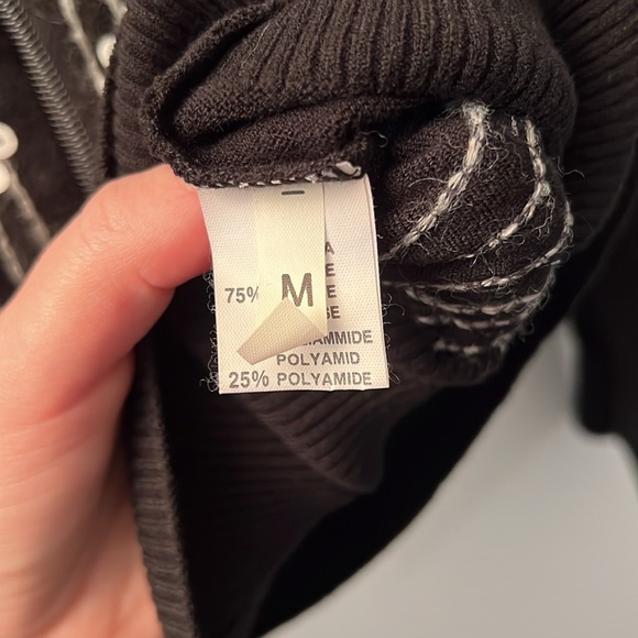 walter genuin zip up sequin sweater - Picture 4 of 5